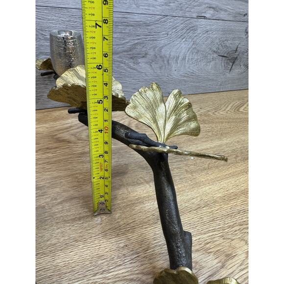 Michael Aram Butterfly Ginkgo Candle-Holder Centerpiece Bronze Nickel - Picture 10 of 15